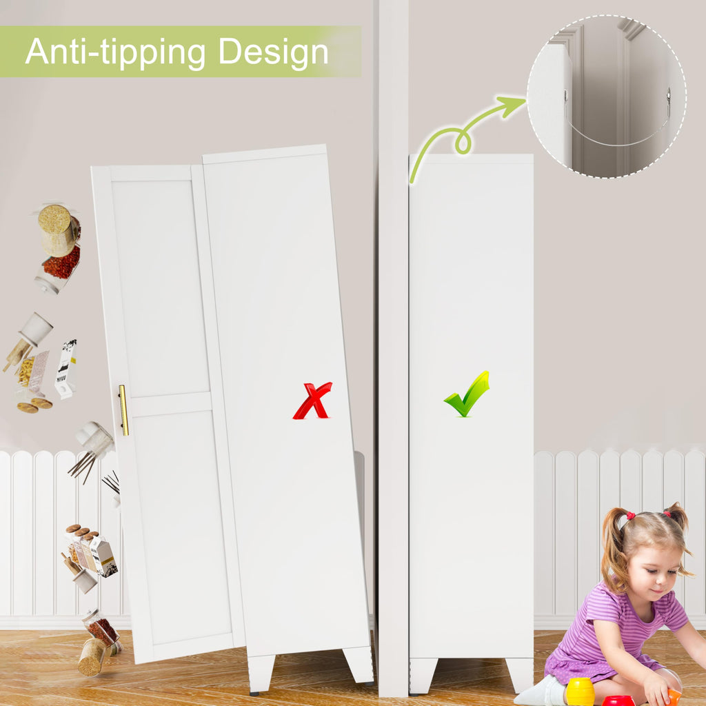 Metal Pantry Cabinet with 2 Door H7326