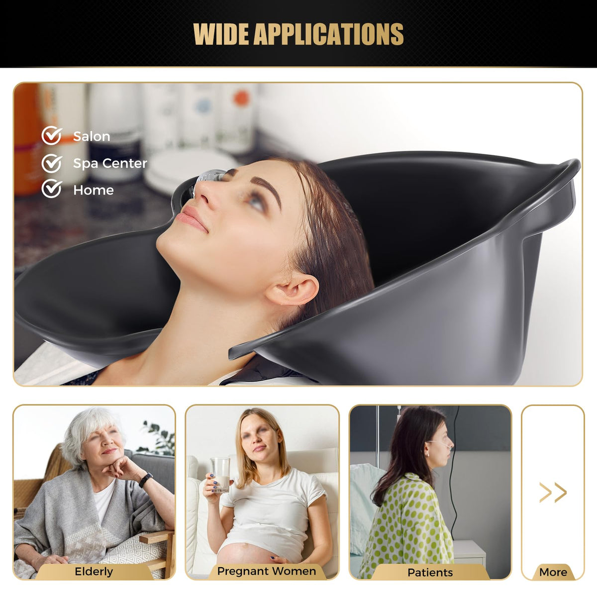 Portable Shampoo Bowl with Adjustable Height I485547