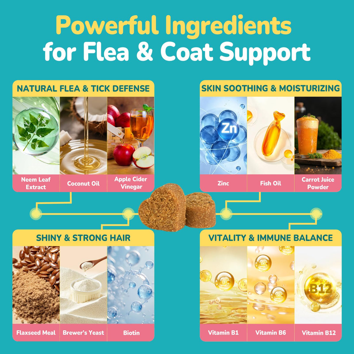 Soft Chews Chicken Flavor Flea and Tick Prevention for Dogs Y407070
