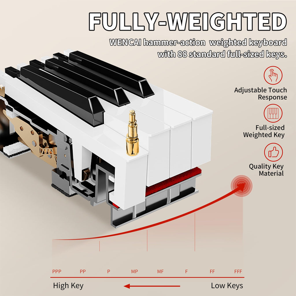 88 Key Fully Weighted Digital Piano F9992