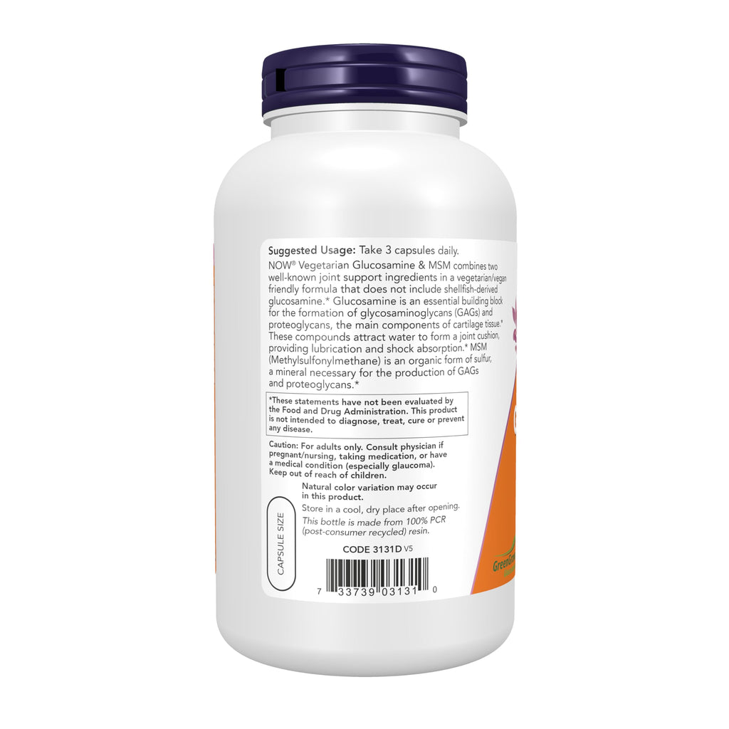 Vegetarian Glucosamine & MSM 240 Veg Caps Z21114