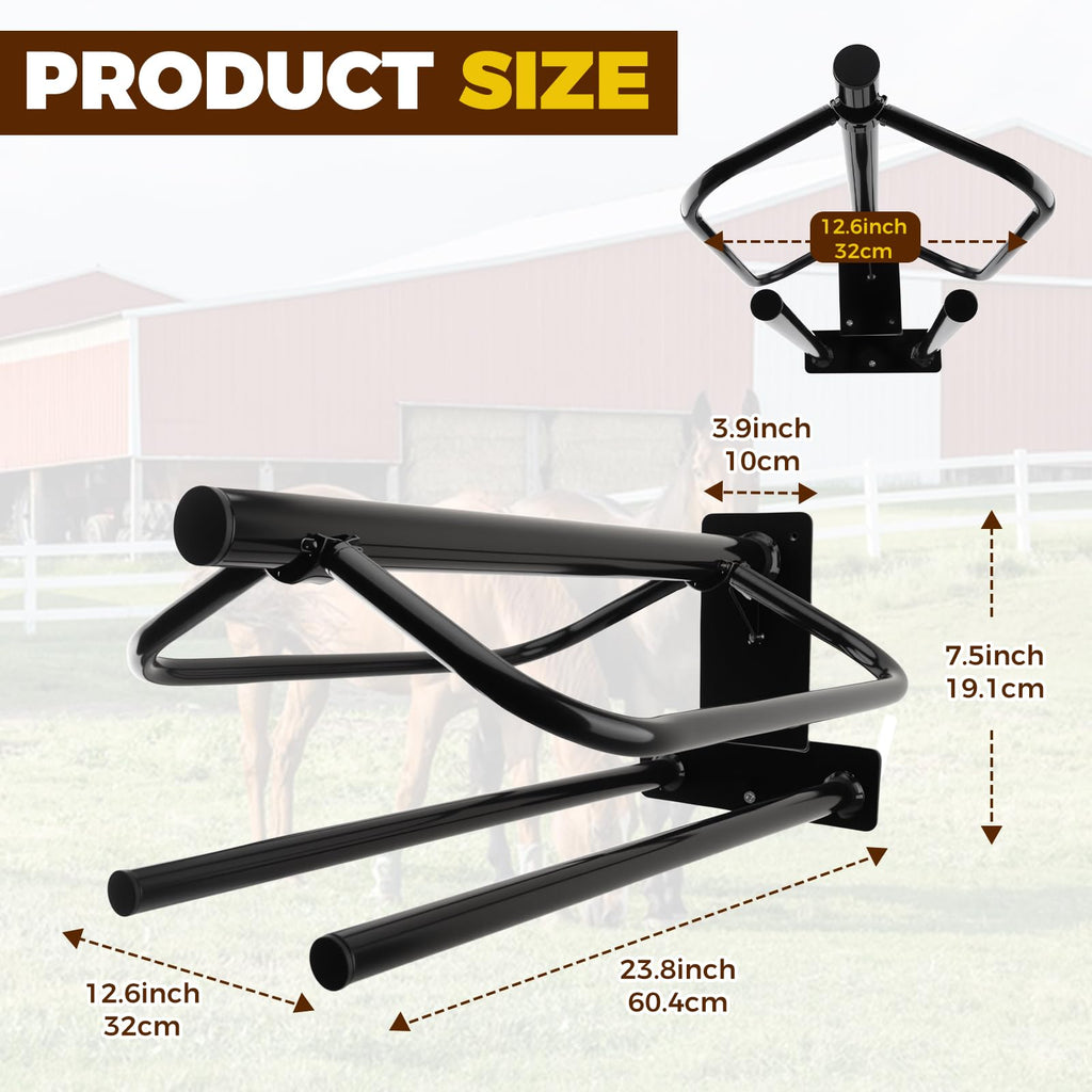 2 Pack Wall Mounted Saddle Rack Z93305