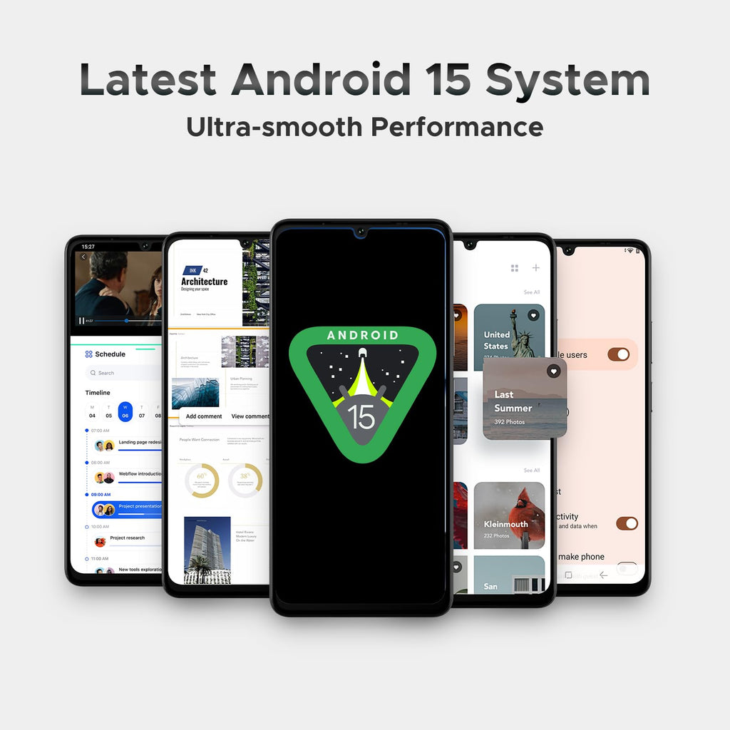 5G Unlocked Android Smartphone 32GB+128GB 6.75" 120Hz Dual SIM 6250mAh Q28993