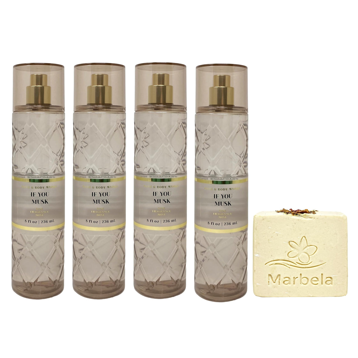 4 Fine Fragrance Mist with Creamy Rose Bar Soap Q94049