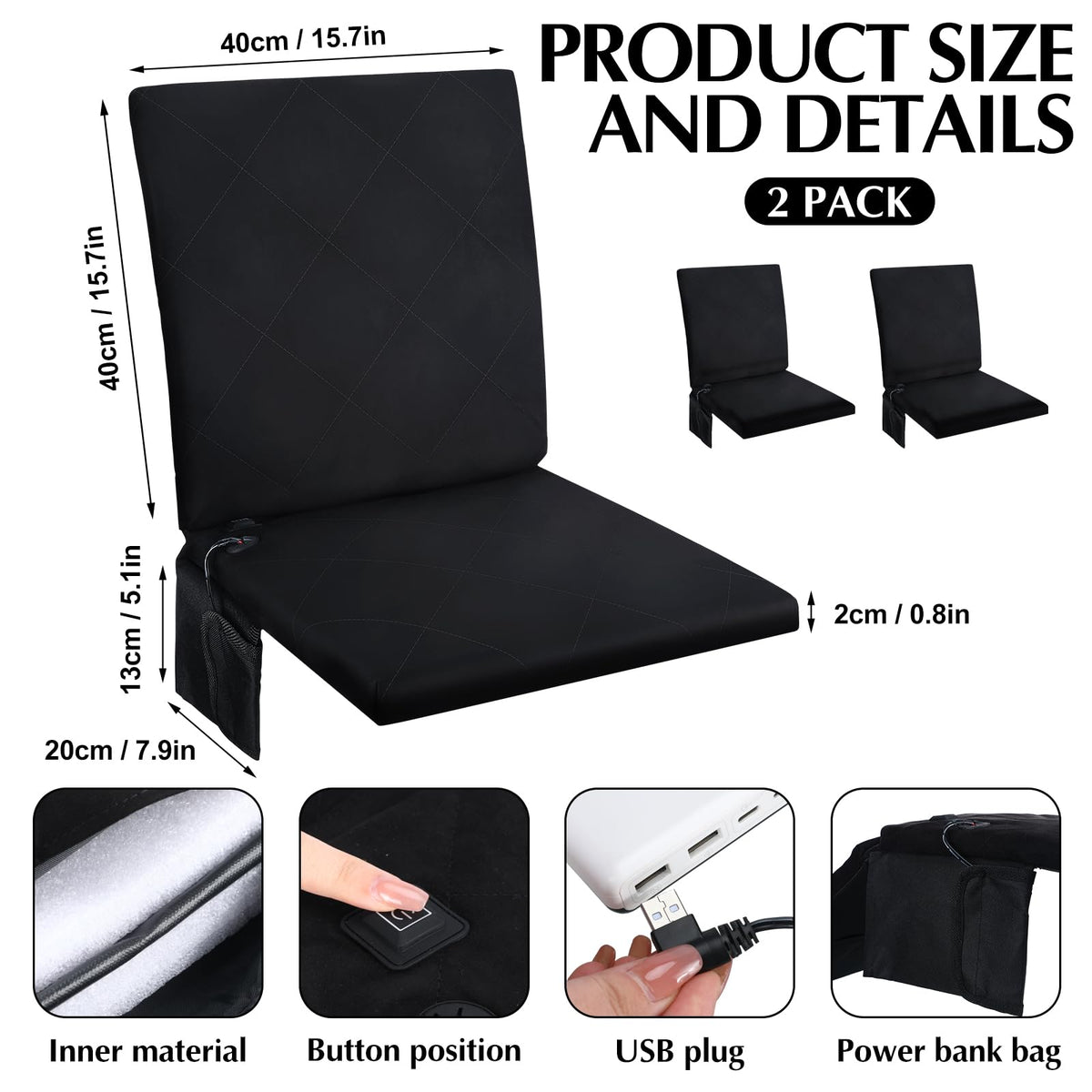 Heated Foldable Seat Cushion C98151
