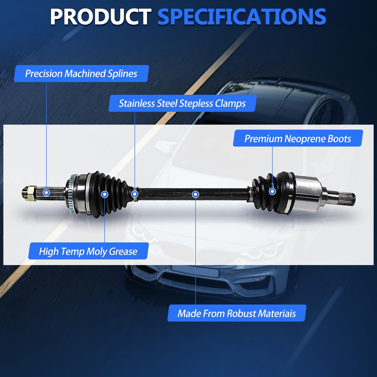 CV Axle Joint Assembly Front J540