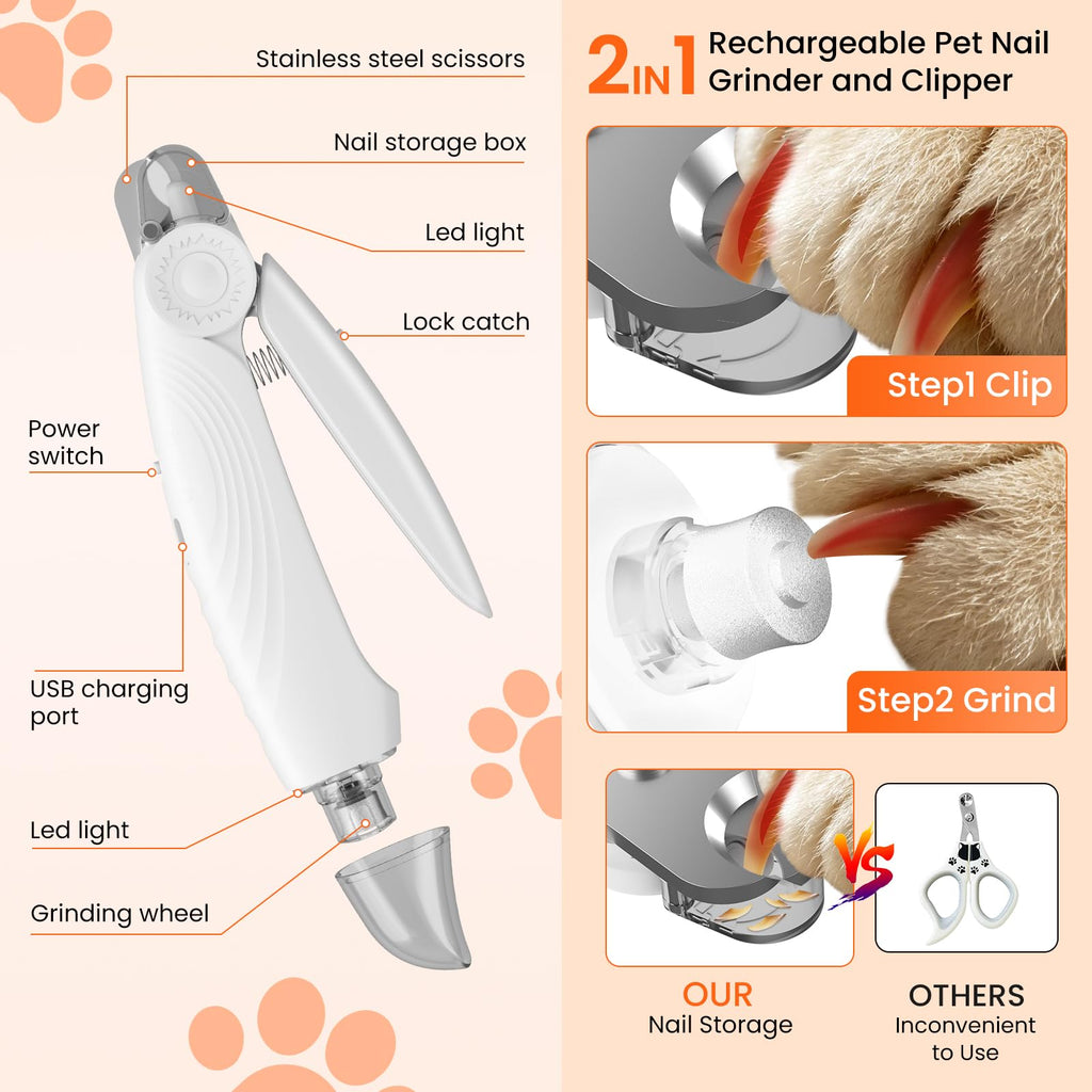 2-in-1 Dog & Cat Nail Clippers and Grinder C929