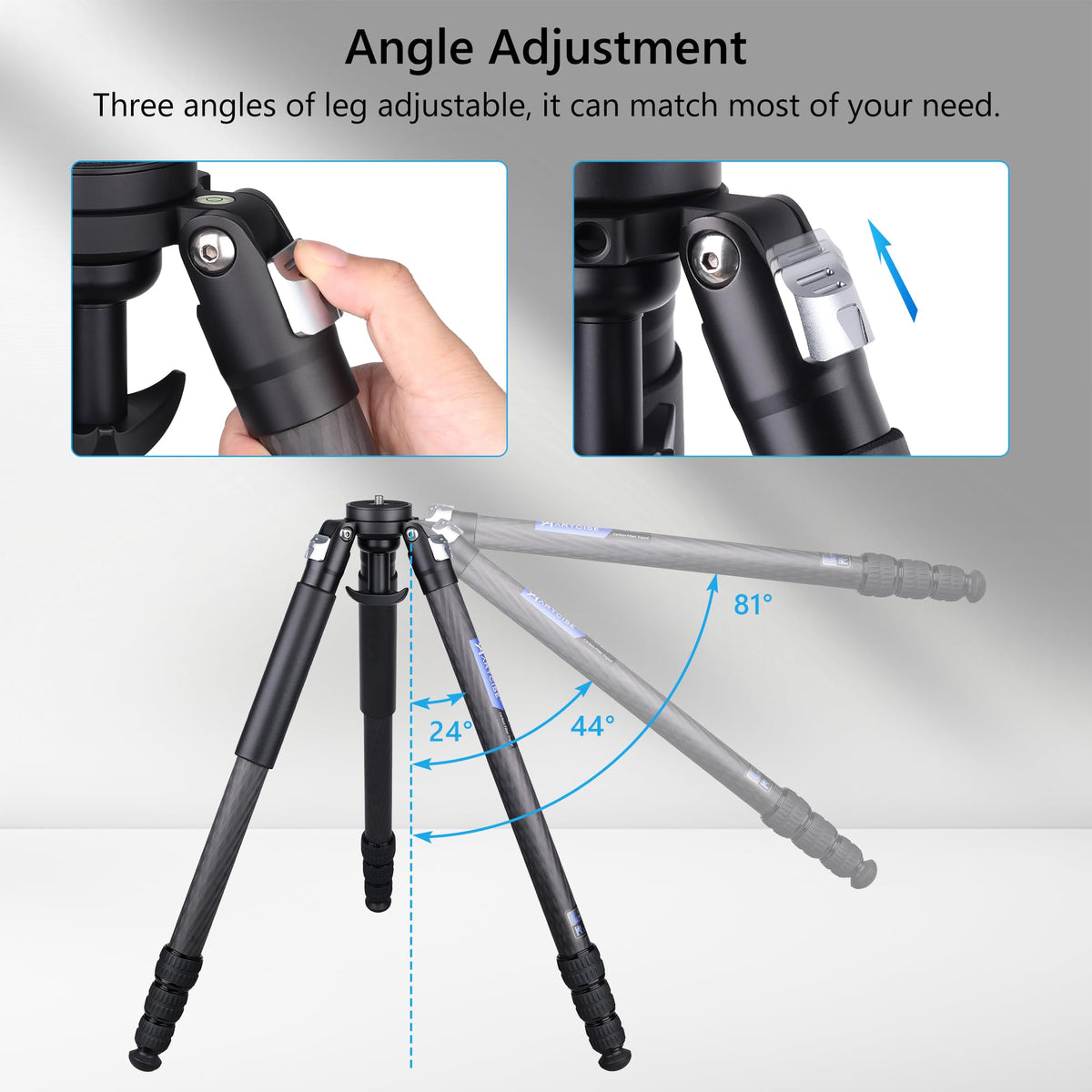 Carbon Fiber 32mm Tube Camera Tripod with 65mm Bowl Adapter W377225