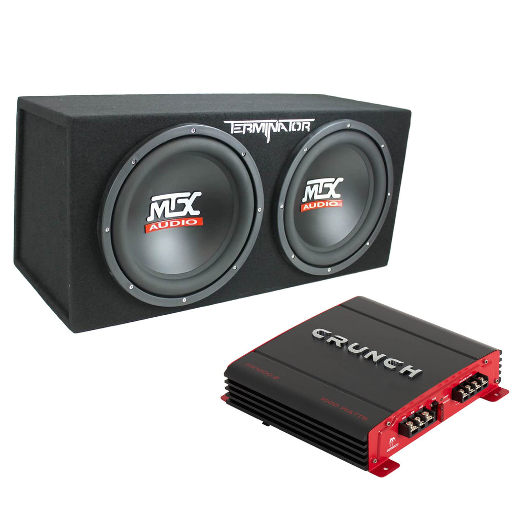 1000 Watt 2 Channel Amplifier with 12 Inch Subwoofer Enclosure A5065