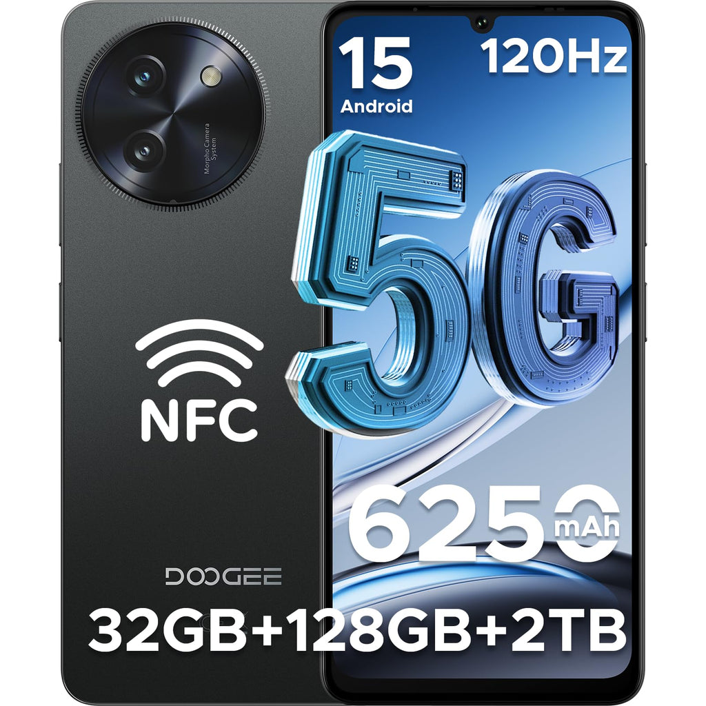 5G Unlocked Android Smartphone 32GB+128GB 6.75" 120Hz Dual SIM 6250mAh Q28993