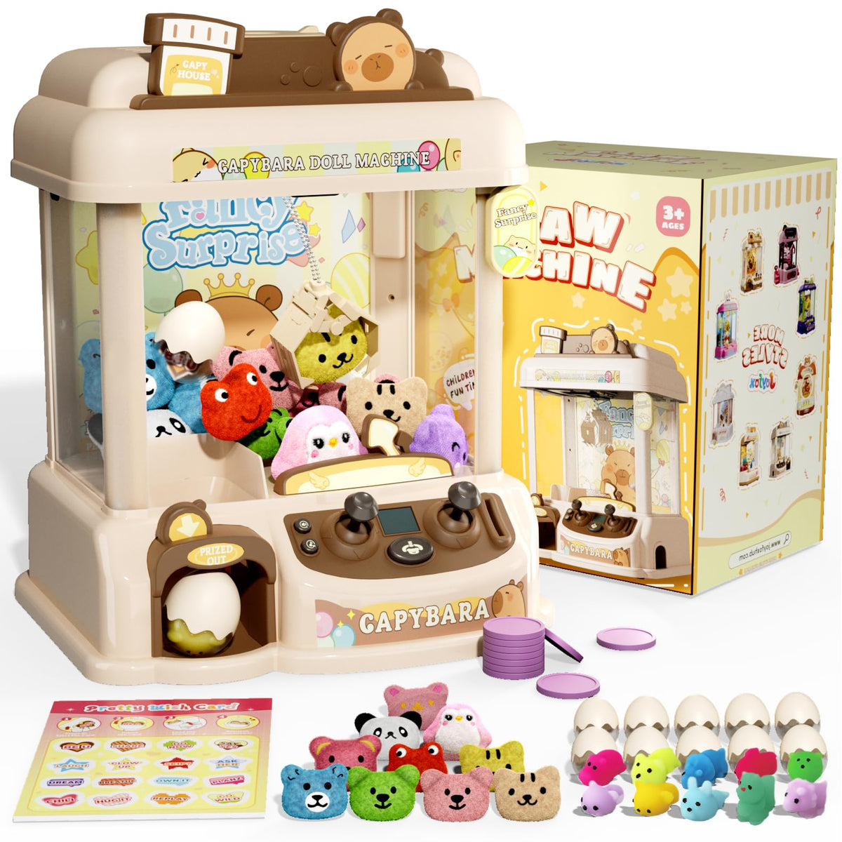 Claw Machine with 30 Starter Prizes W6507