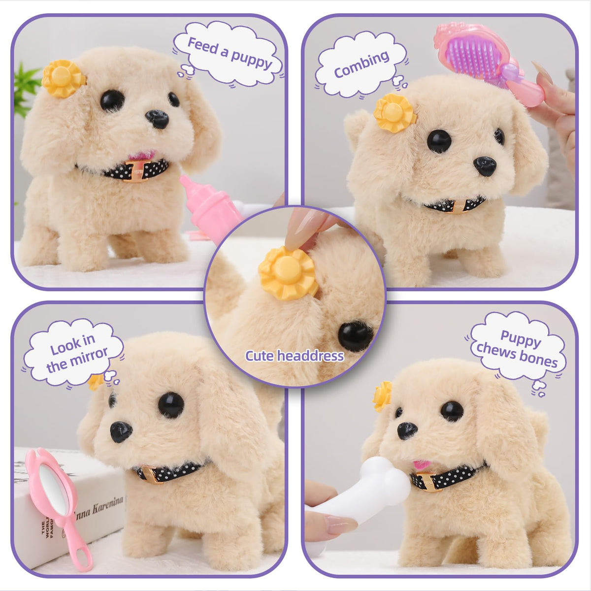 16 Pcs Robot Dog Toys for Girls P3167