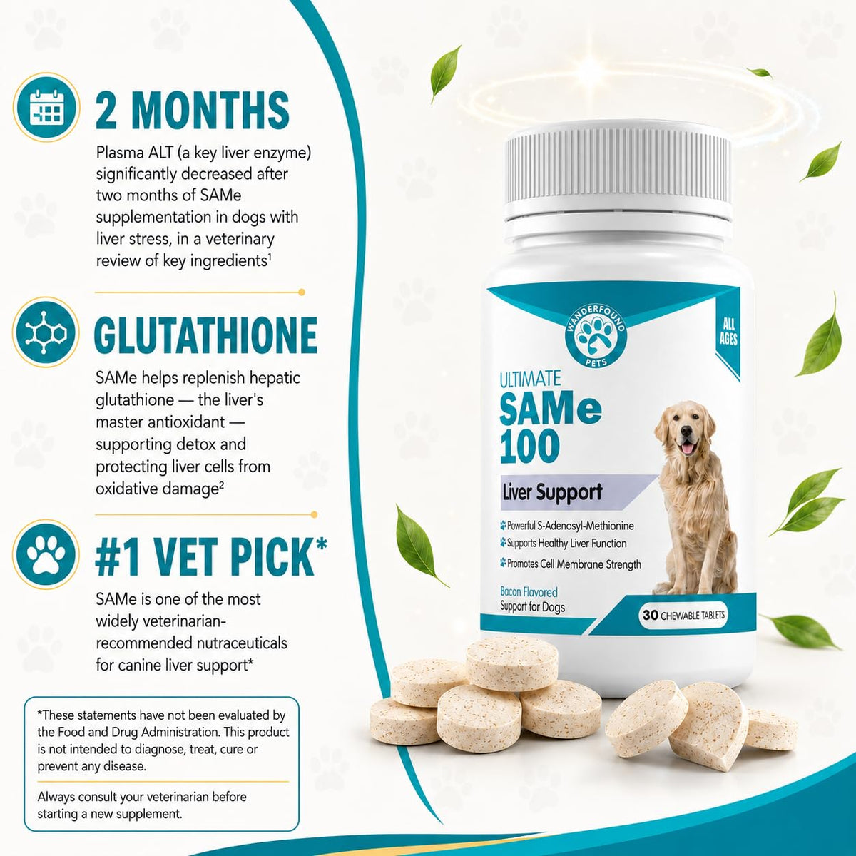 Liver Support for Dogs Chewable Tablets A186