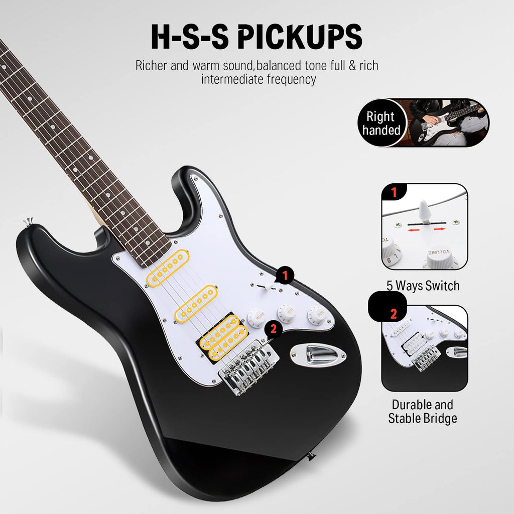 39 Inch Electric Guitar Beginner Kit Q2834