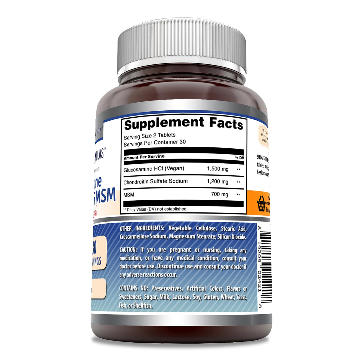 Glucosamine Chondroitin & MSM Tablets B134