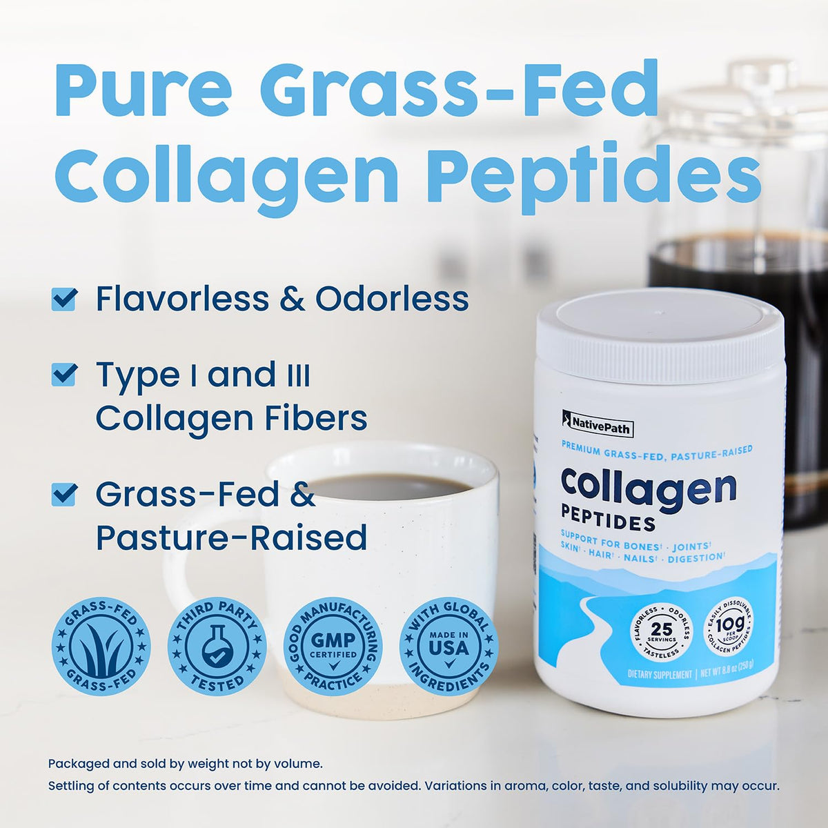 Hydrolyzed Type 1 & 3 Collagen Powder 8.8 oz E73885