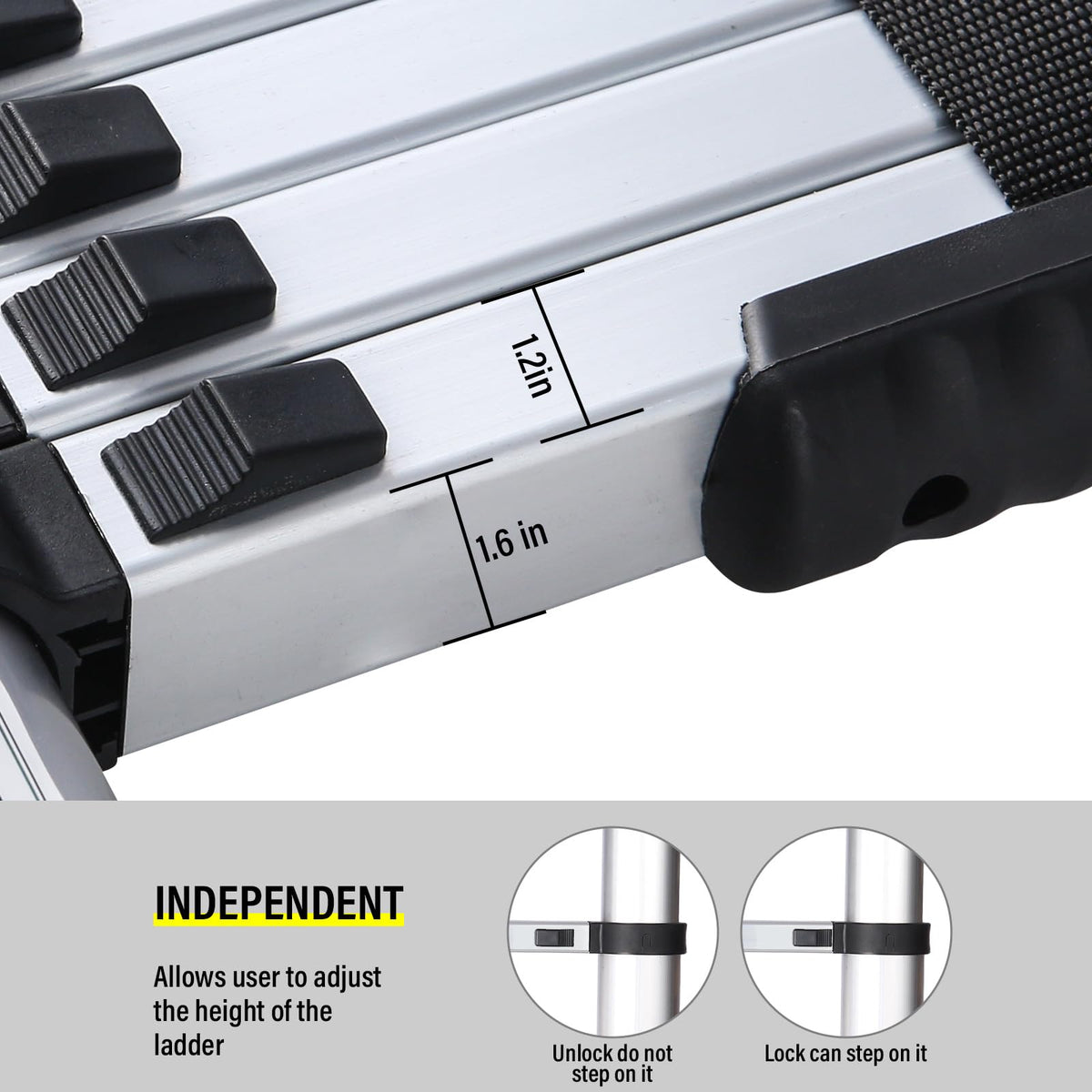 10.5 Feet Aluminum Telescoping Ladder M731