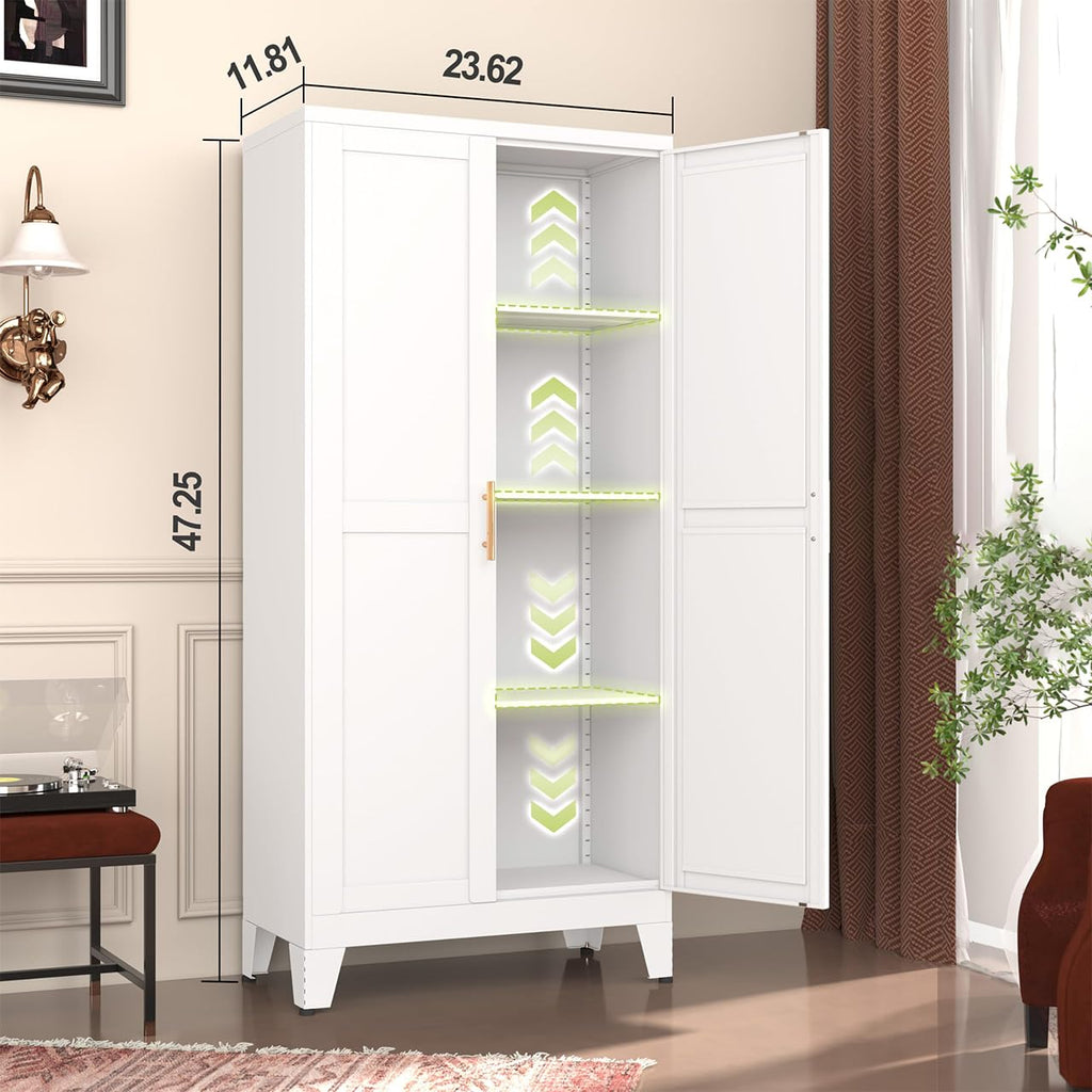 Metal Pantry Cabinet with 2 Door H7326