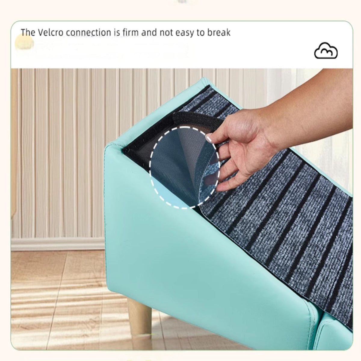 Foldable Pet Dog Ramp with Non-Slip Mat W644550