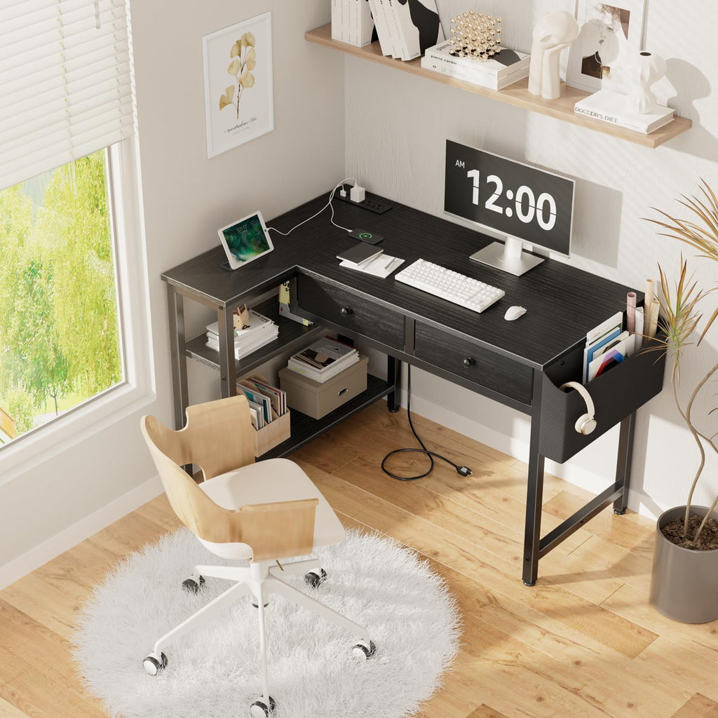 Black Corner Desk E74833