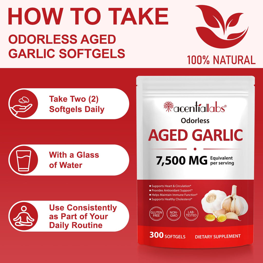 500mg Odorless Garlic Softgels A443