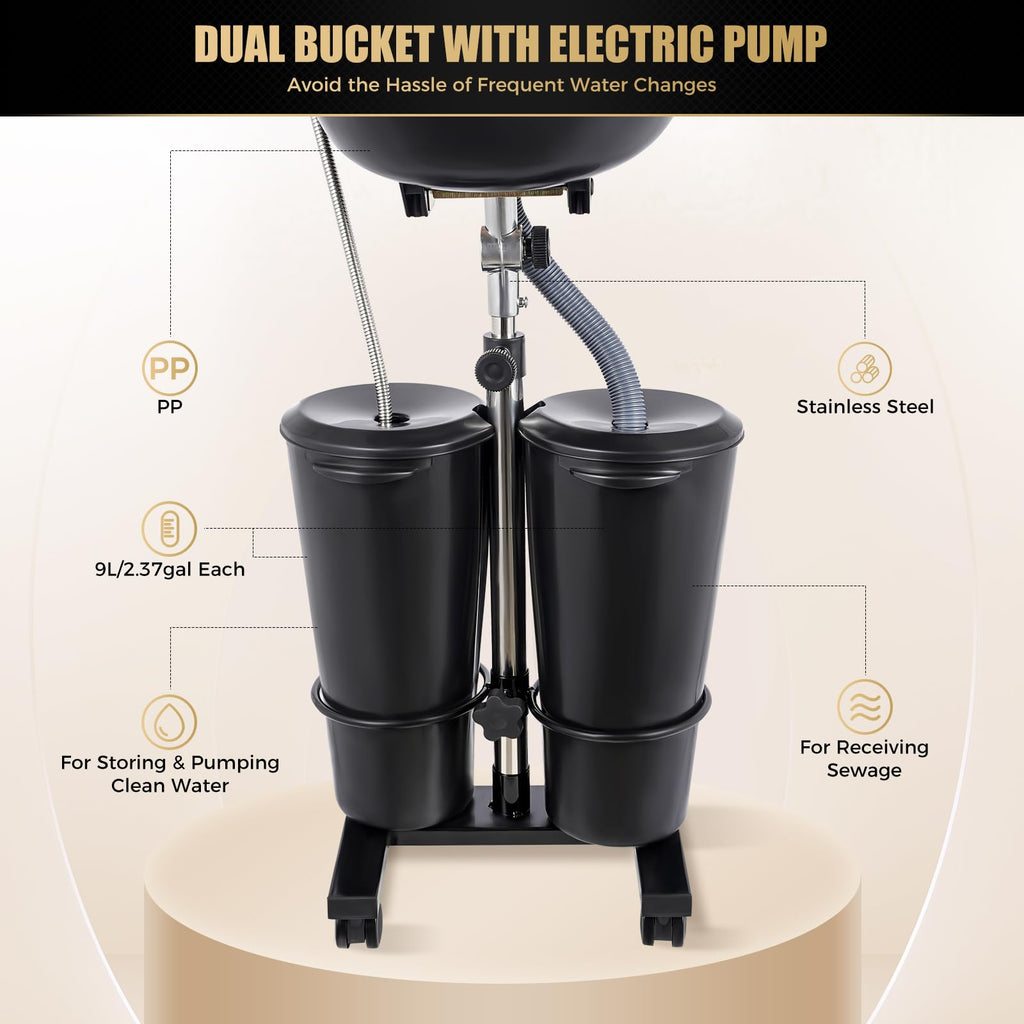 Portable Shampoo Bowl with Adjustable Height I485547