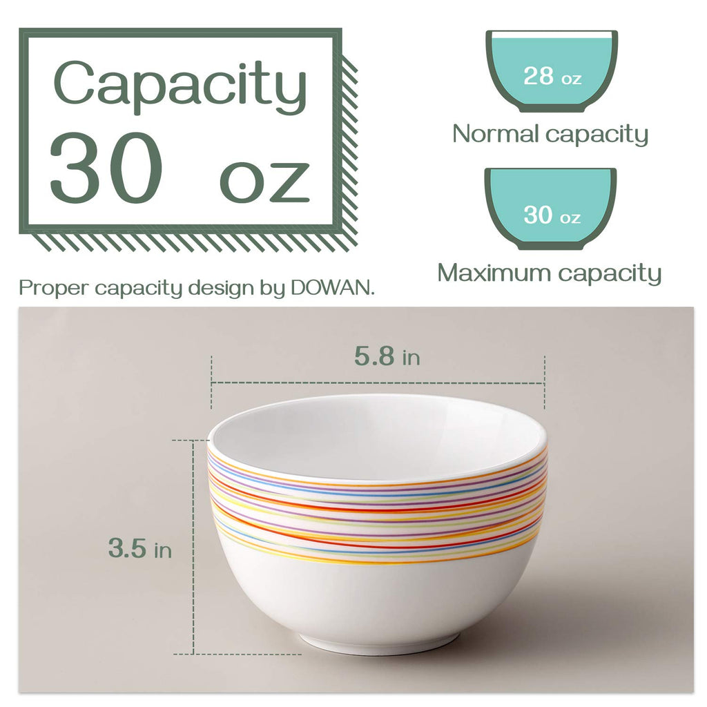 5.8" 30 Ounces Ceramic Bowls Set of 4 G8092