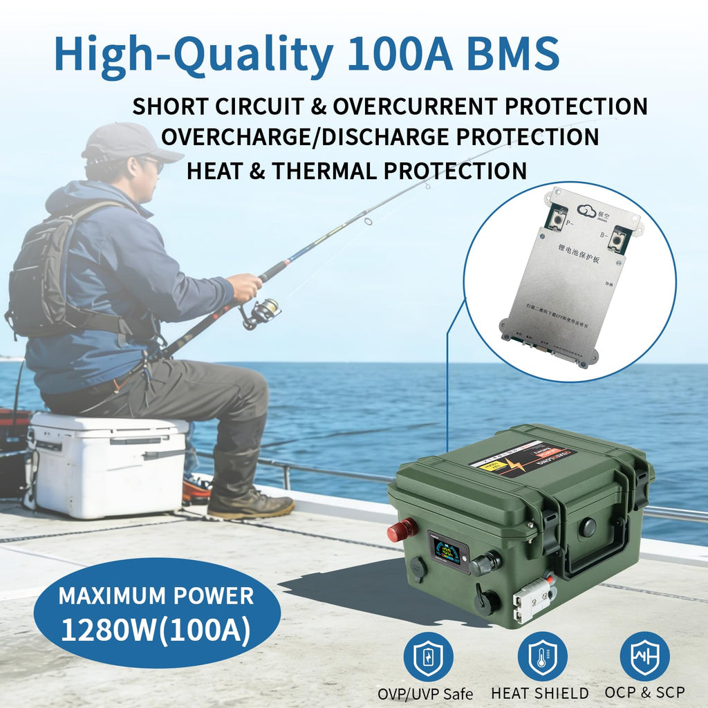 12V 100Ah LiFePO4 Deep Cycle Battery C245958