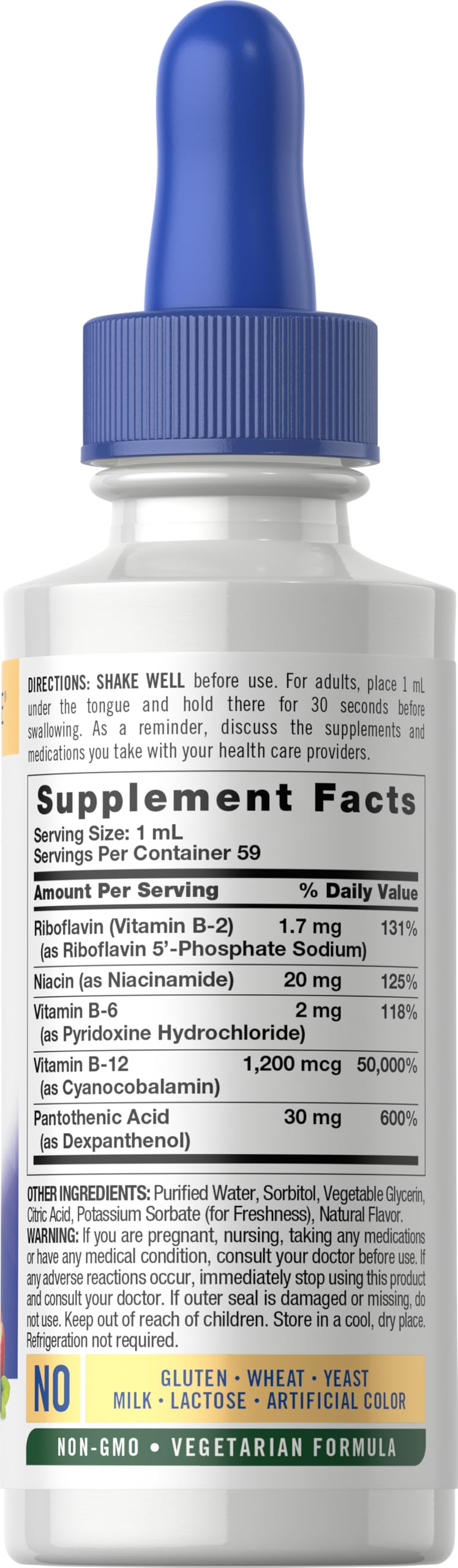 Vitamin B Complex Sublingual Liquid Drops 2 fl oz I701778