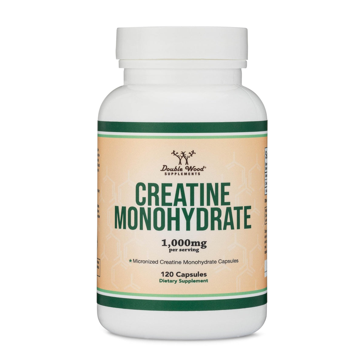 Creatine Monohydrate Capsules 1,000mg Vegan 120 Capsules R124