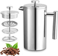 Small 12oz Stainless Steel Insulated French Press Y64947