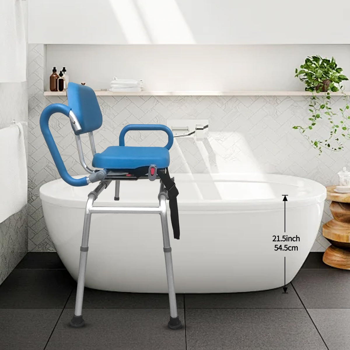 Aluminum 3 Inch Shower Chair Extension Tube H588594