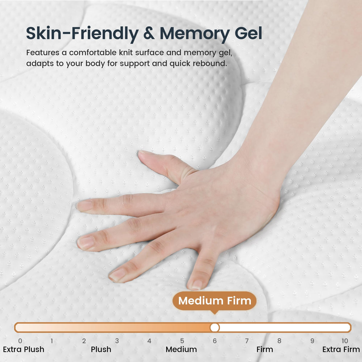 Full Size 8 Inch Gel Memory Foam Hybrid Mattress C3948