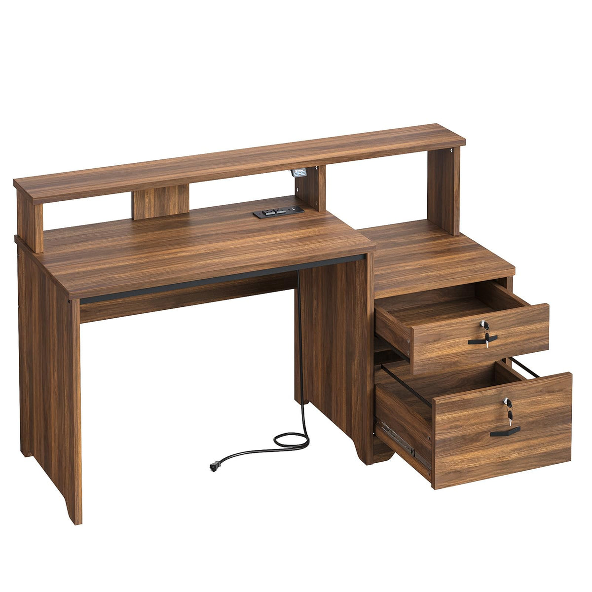 55-Inch Computer Desk with File Drawer P7364