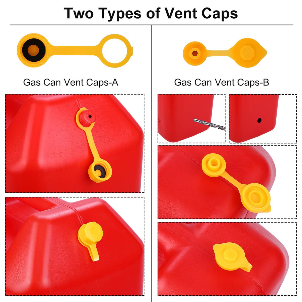 Gas Can Spout Replacement with 37 Accessories V791