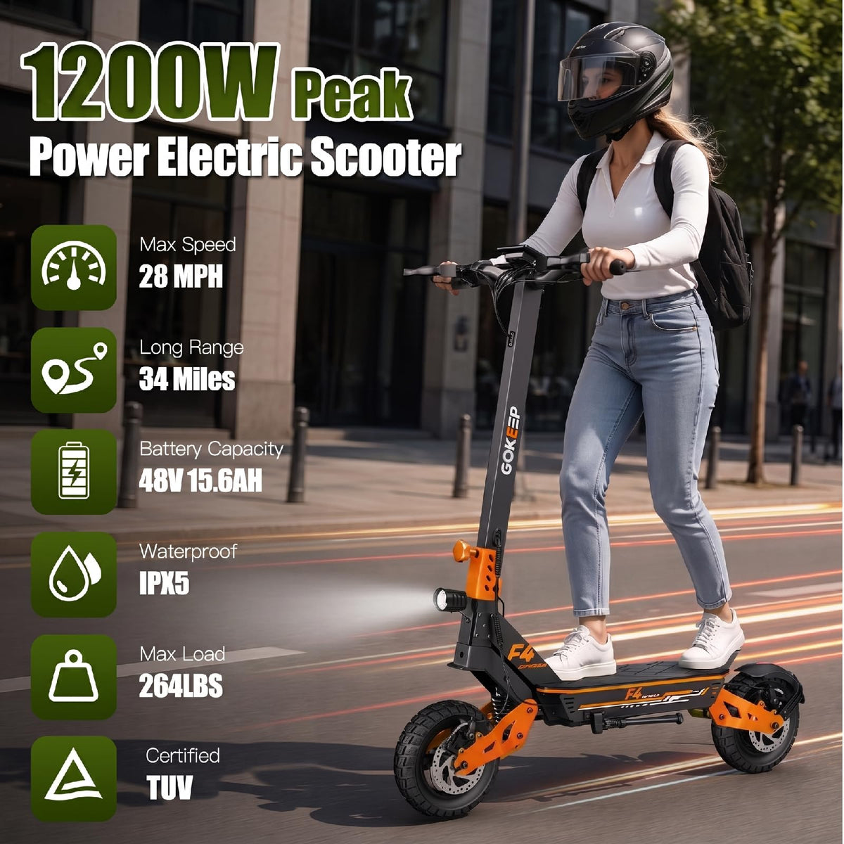 1200W Electric Scooter V282