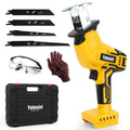 Cordless Reciprocating Saw, 0-3000SPM Variable Speed, 4 Saw Blades H272297