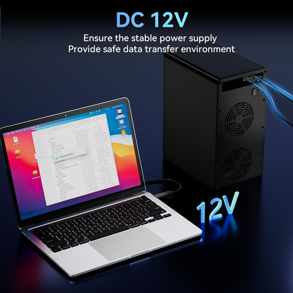 Aluminum 8 Bay Hard Drive Enclosure with Cooling Fan R842253