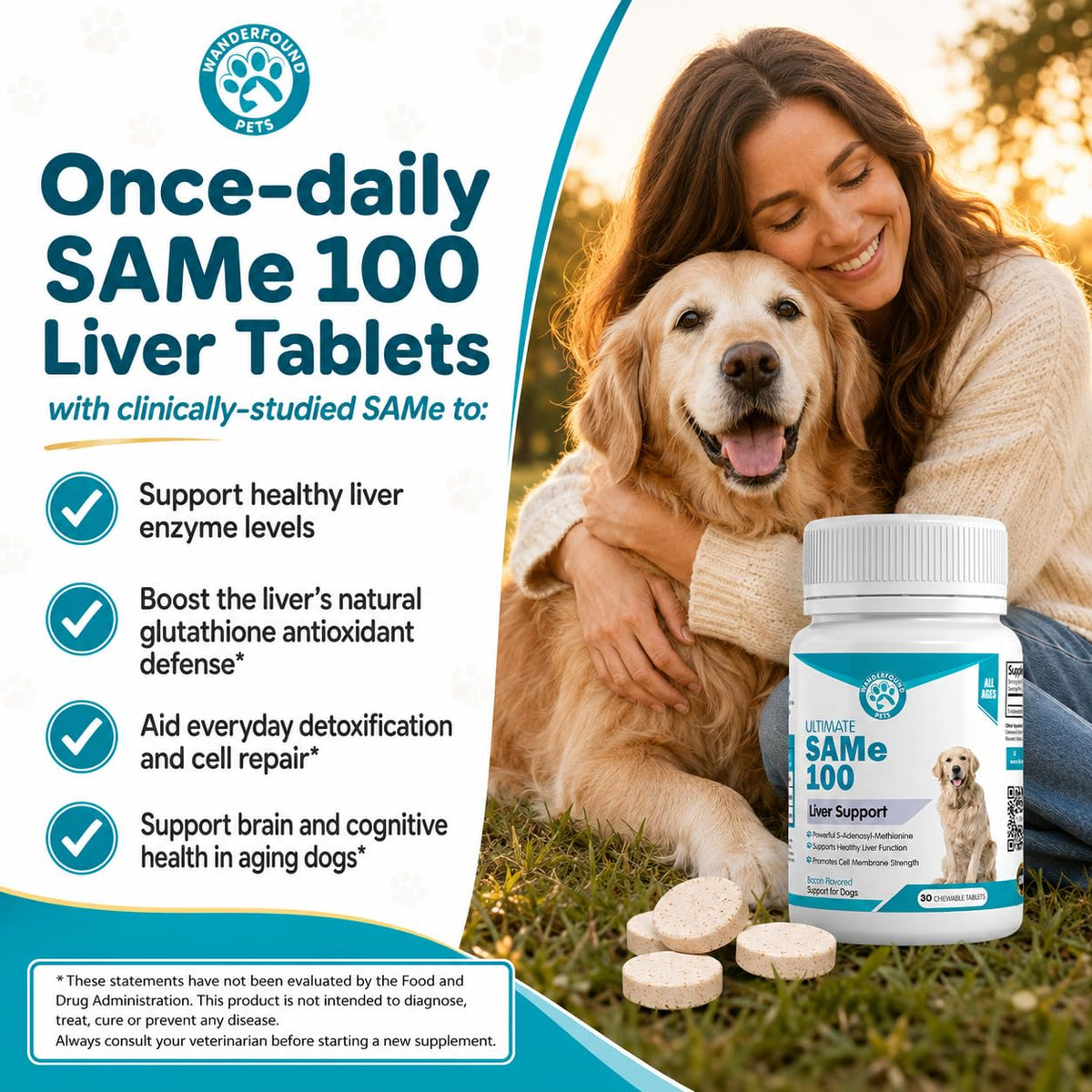 Liver Support for Dogs Chewable Tablets A186
