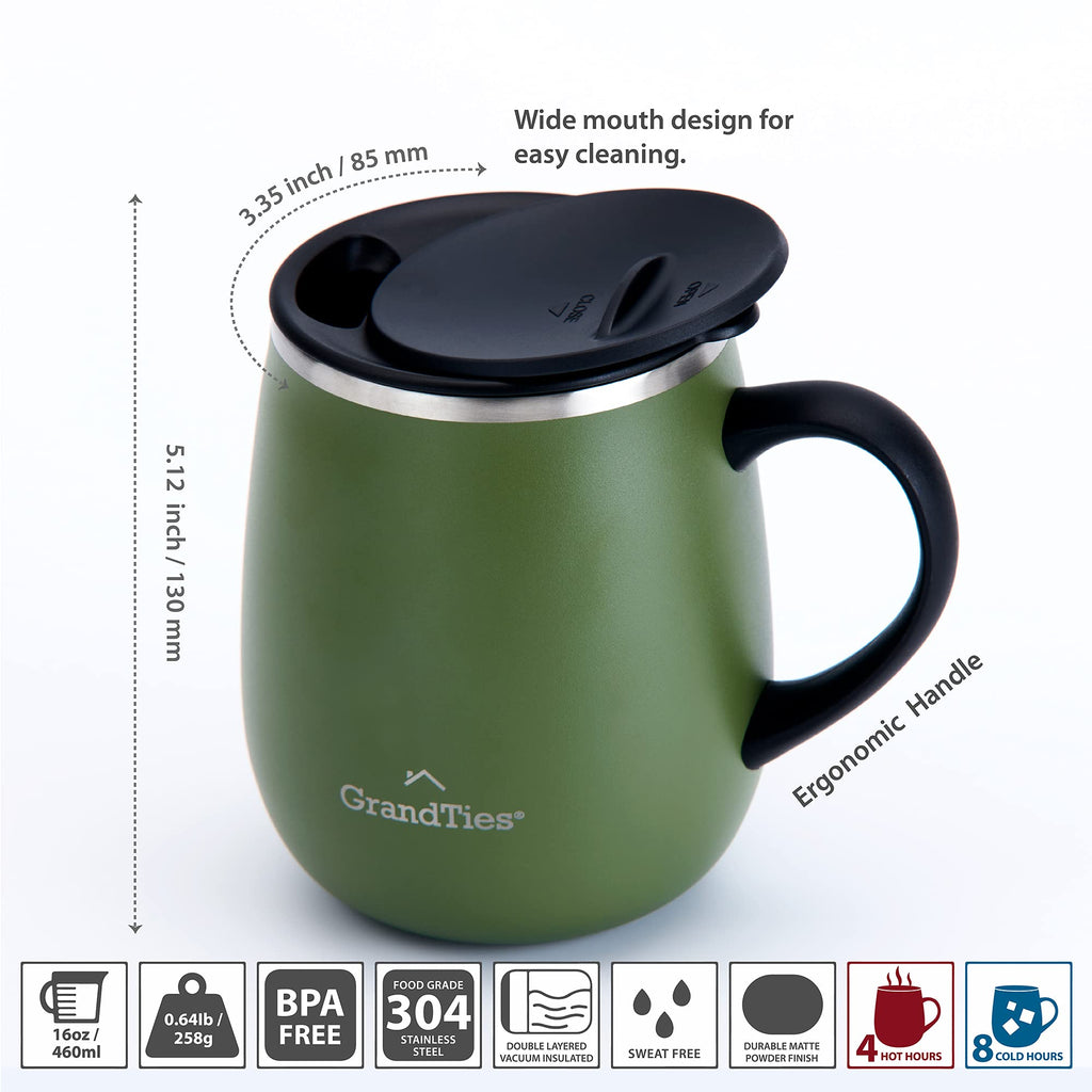 16 oz Insulated Stainless Steel Tumbler 2-Pack W609