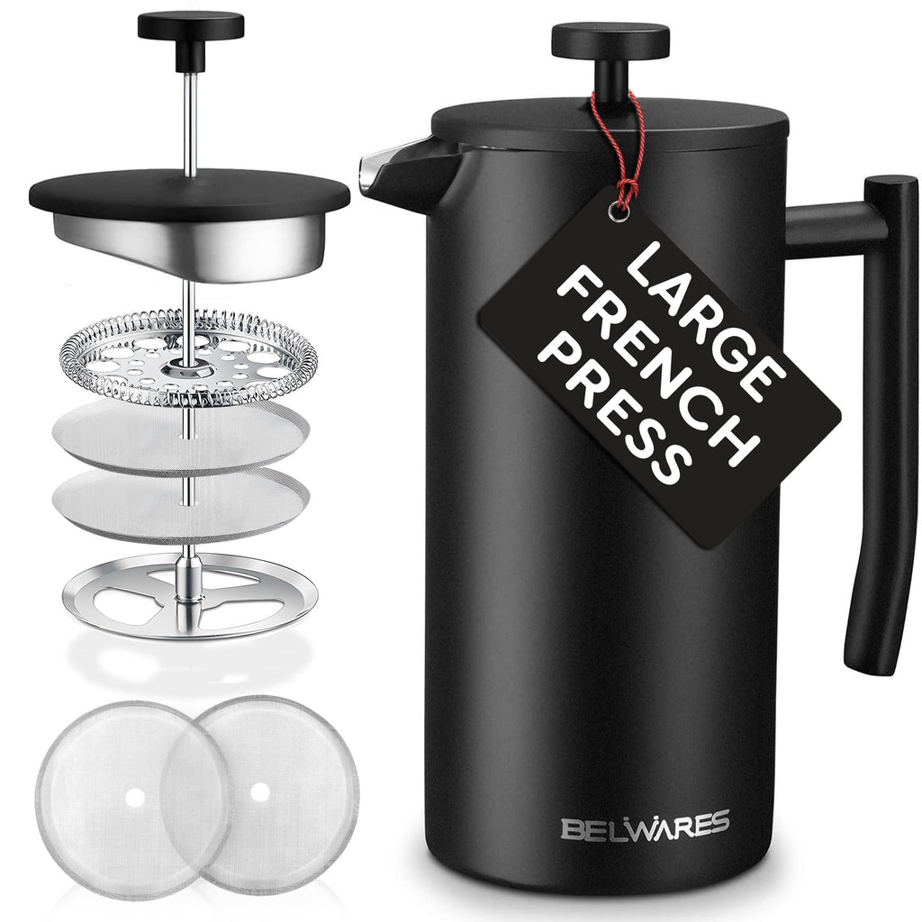 Insulated French Press Coffee Maker 50oz L63394