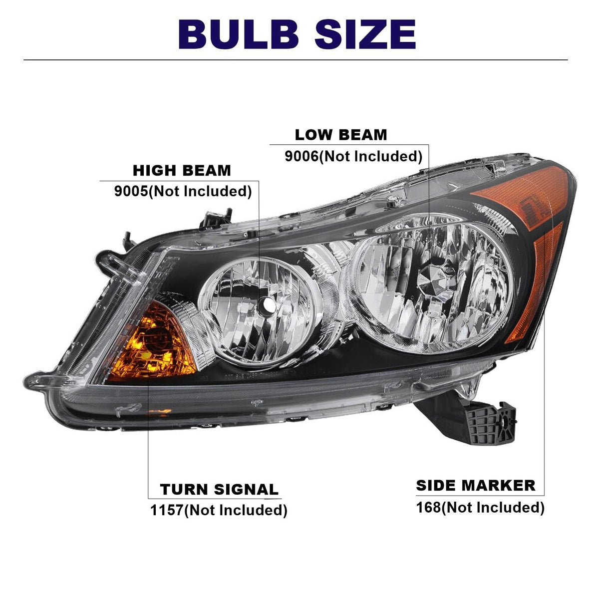 Headlights with Amber Reflector N7246