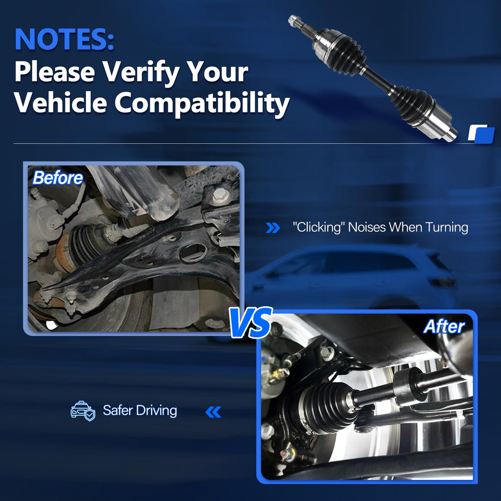 CV Axle Joint Assembly Front J540