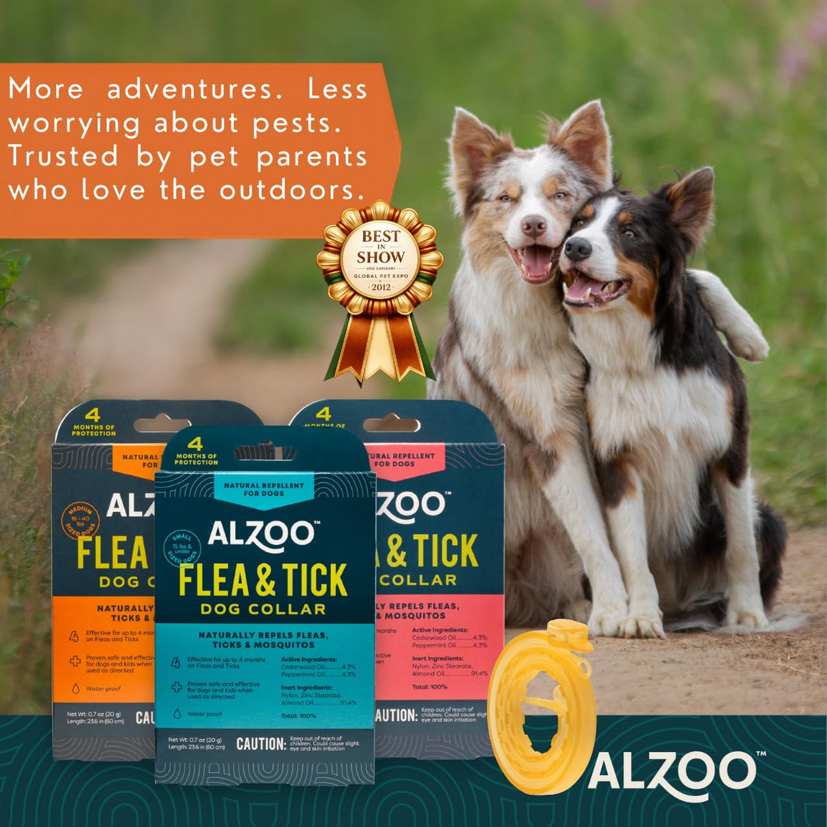 Plant Based Flea & Tick Dog Collar W164421