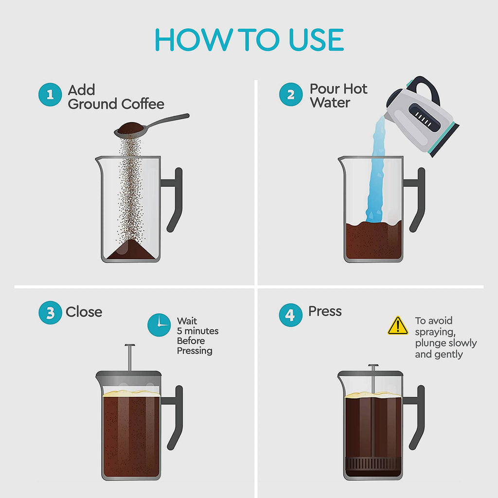 Insulated French Press Coffee Maker 50oz L63394