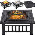 32in Square Metal Fire Pit Table N51647