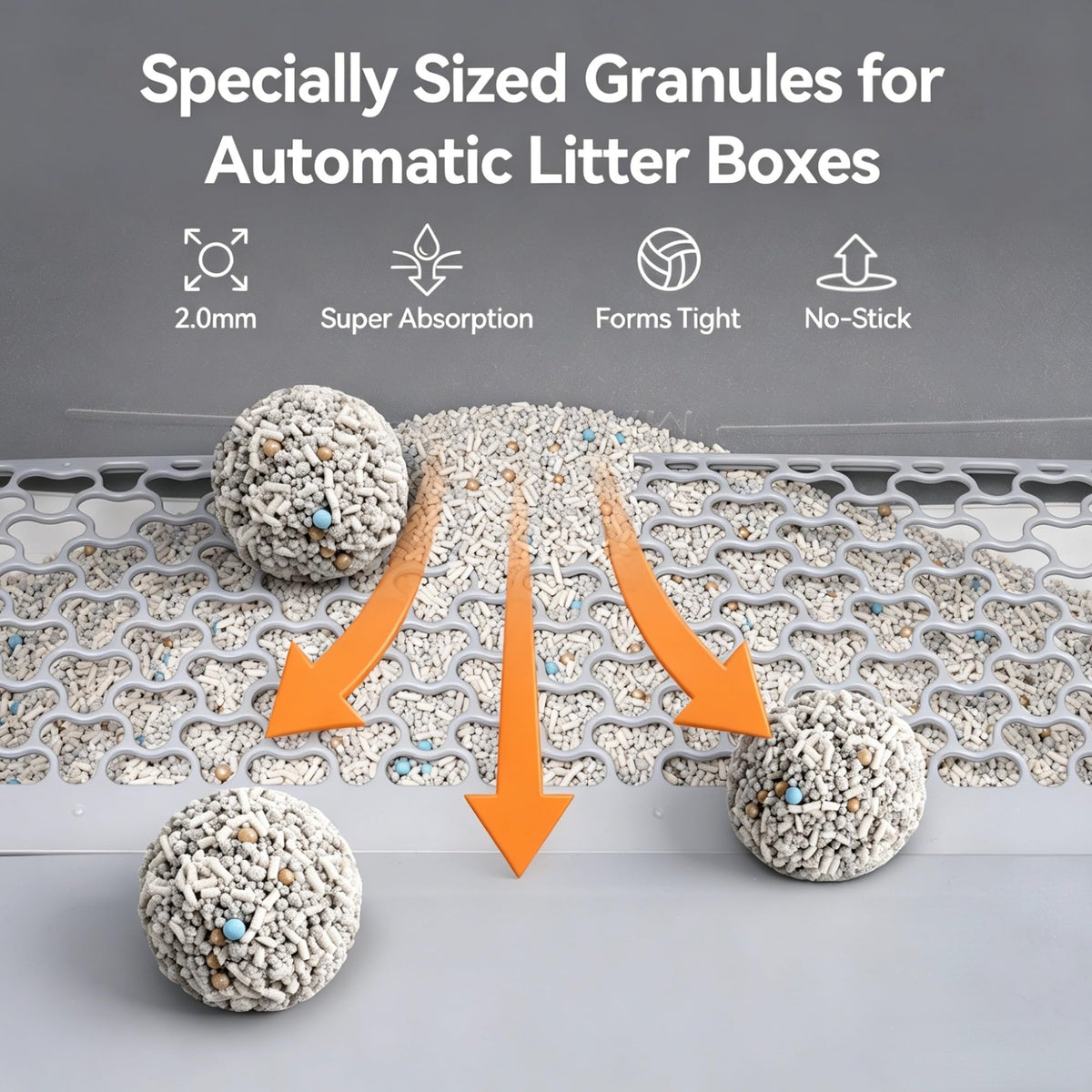 Mixed Fast Clumping Bentonite Tofu Cat Litter J9057