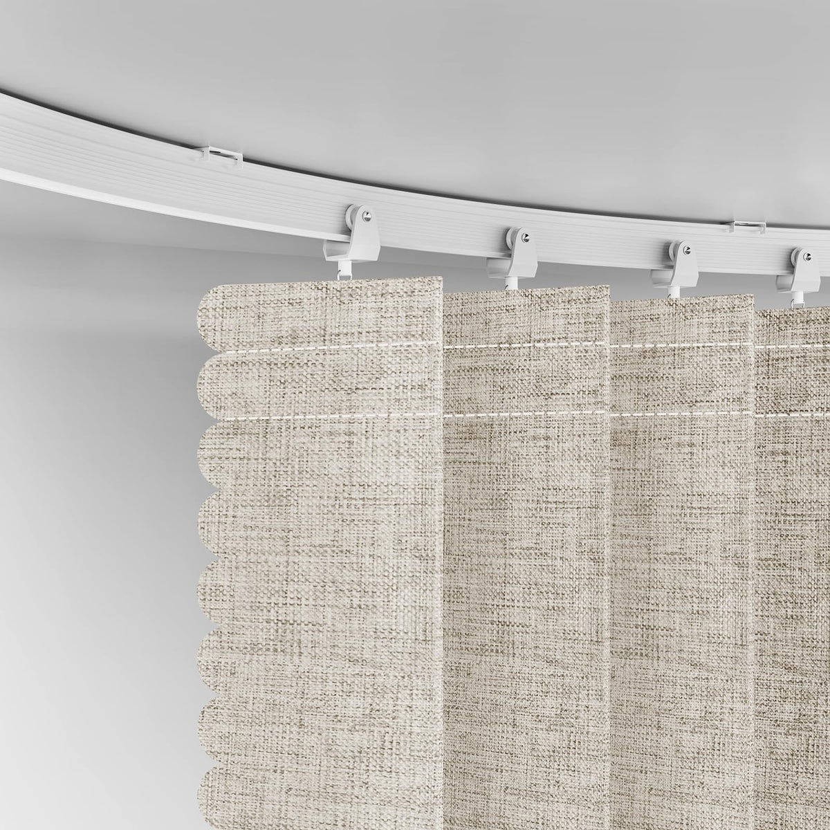 Blackout Room Divider Curtains Cream White W100 x L84 1 Pack B95502
