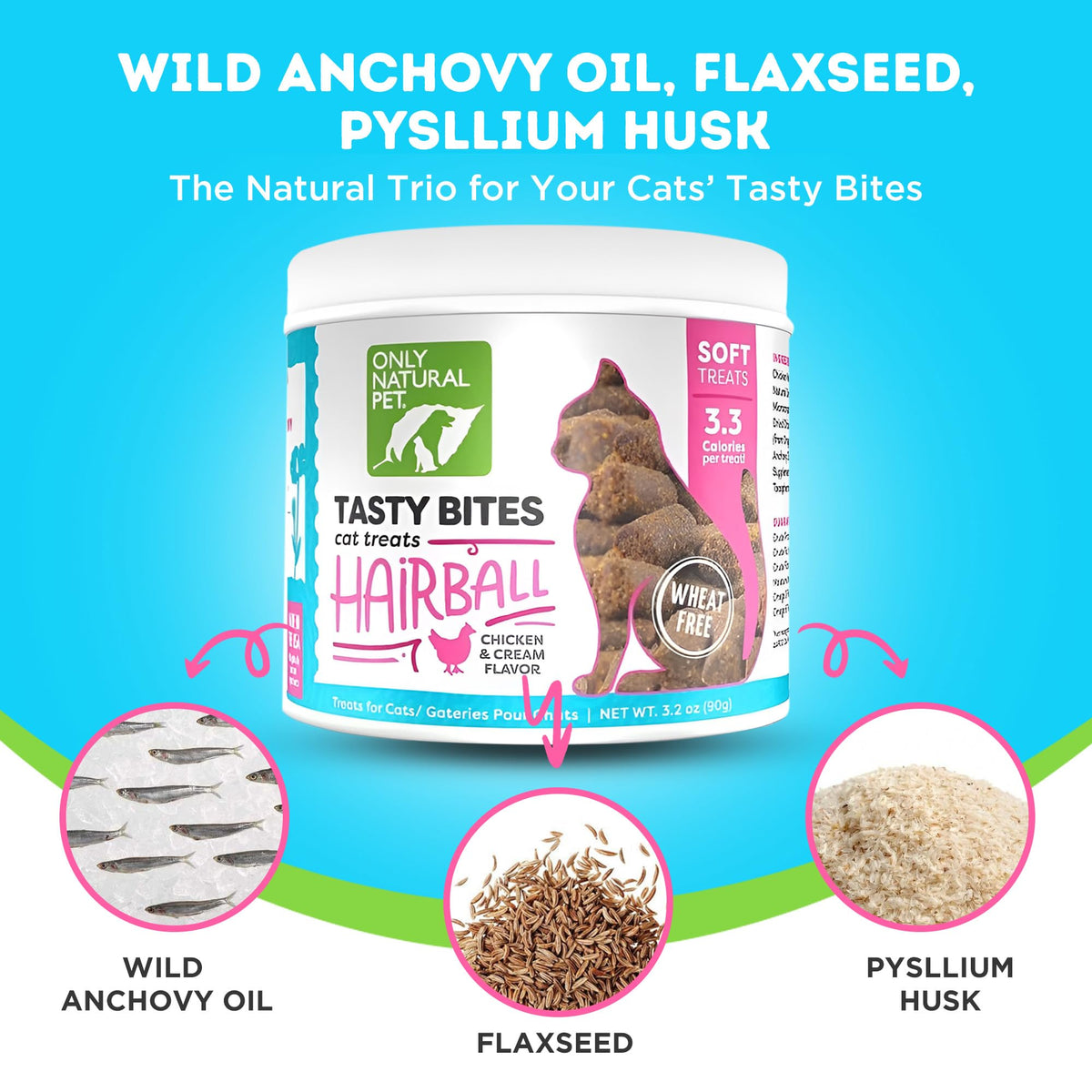 Chicken and Liver Flavor Soft Chews for Cats 60 Count A80468