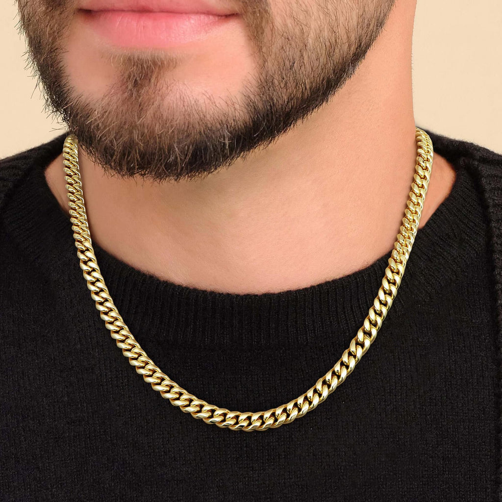 Gold Cuban Link Chain 5-14mm Stainless Steel K190